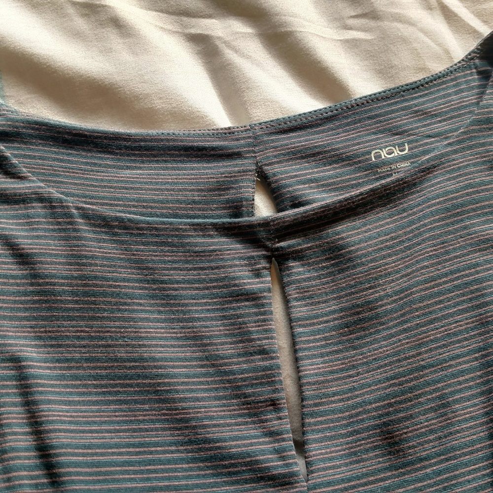 NAU Long Sleeve Striped Dress